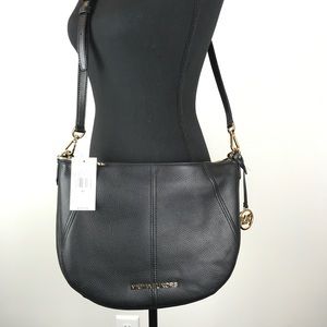 NWT Michael Kors Bedford Med Crescent Shoulder Bag
